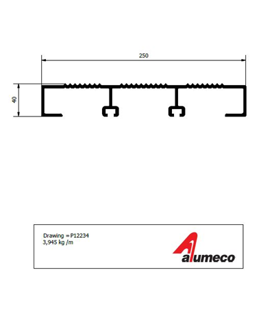 Gangway profiles - 6340 mm