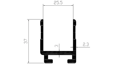 ATP 405 - 5020 mm - Anodized