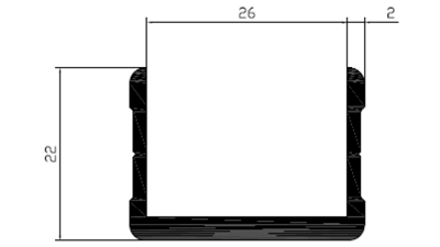 ATP 436 - 5020 mm - Anodized