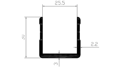 ATP 404 - 5020 mm - Anodized